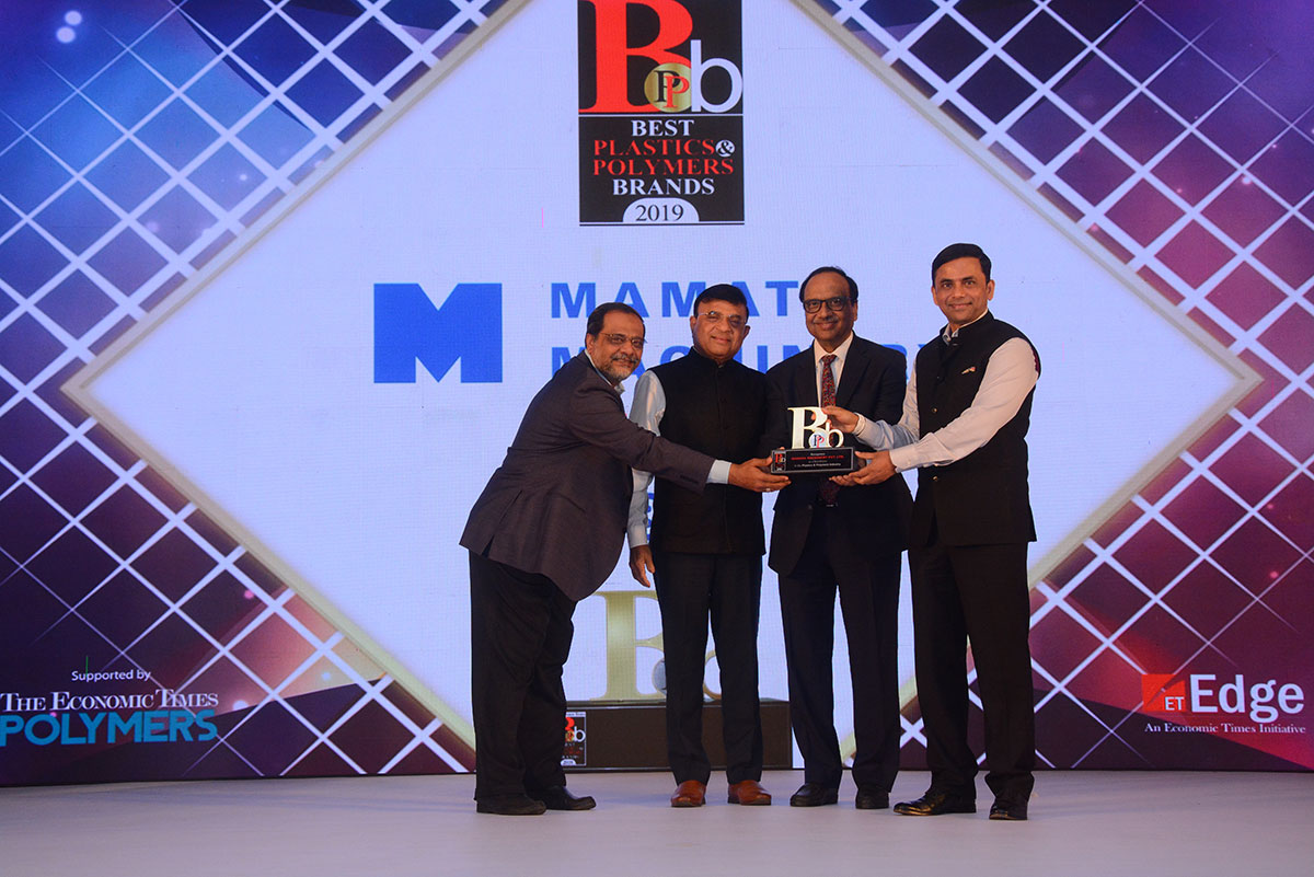 Mamata receives The Best Plastics and Polymers Brands 2019 Award